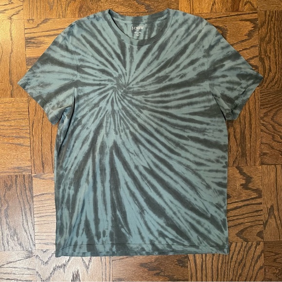 2 J. Crew T-Shirts Bundle Men’s Large Naval Stripe and Green Tie-dye EUC - Picture 2 of 7